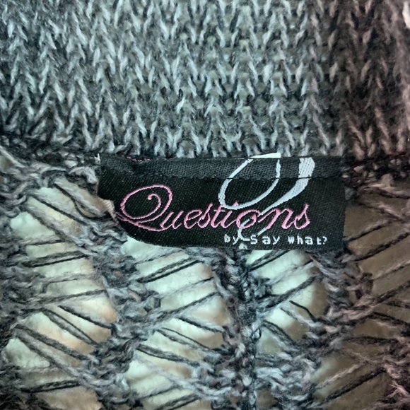 Questions by Say What Gray Women's Cardigan OS. P - Picture 4 of 9